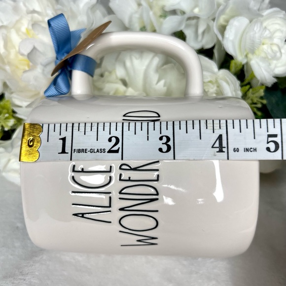 ❌SOLD❌ Rae Dunn x Disney NWT ALICE IN WONDERLAND Coffee Tea Mug Ivory Blue NEW - Picture 14 of 17